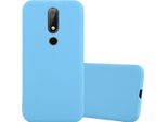 Cadorabo Custodia Per Nokia 6.1 Plus / X6 Custodia Protettiva In Blu Custodia Per Cellulare Custodia In Silicone Tpu Cover