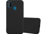 Cadorabo Custodia Per Samsung Galaxy M21 / M30S Custodia Protettiva In Nero Custodia Per Cellulare Tpu Custodia In Silicone Cover