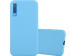 Cadorabo Custodia Per Samsung Galaxy A7 2018 Custodia Protettiva In Blu Custodia Per Cellulare Tpu Custodia In Silicone Cover