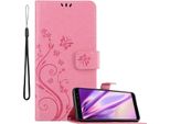 Cadorabo Cover Per Samsung Galaxy A8 2018 Cover Protettiva In Rosa Cover Protettiva Cover Per Telefono Cellulare Custodia Fiori Custodia Fiori