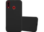 Cadorabo Custodia Per Samsung Galaxy A20S Custodia Protettiva In Nero Custodia Per Telefono Cellulare Tpu Silicone Custodia Cover