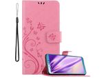 Cadorabo Cover Per Samsung Galaxy A6S Cover Protettiva In Rosa Cover Protettiva Cover Per Telefono Cellulare Cover Fiori Custodia Fiore