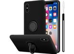 Custodia Cadorabo Per Apple Iphone X / Xs Custodia Protettiva In Nero Custodia Per Cellulare Tpu Custodia Cover