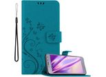 Cadorabo Cover Per Samsung Galaxy J4 2018 Cover Protettiva In Blu Cover Protettiva Cover Per Cellulare Cover Fiori Custodia Fiore