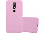Custodia Cadorabo Per Nokia 6.1 Plus / X6 Custodia Protettiva In Rosa Custodia Per Cellulare Tpu Custodia In Silicone Cover