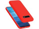Cadorabo Custodia Protettiva Per Samsung Galaxy S10 Plus In Rosso Custodia Del Telefono Cellulare Custodia Cover Tpu Etui