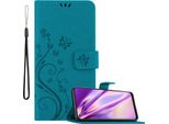 Cadorabo Custodia Per Oneplus Nord N200 5G Cover Protettiva In Blu Cover Protettiva Custodia Per Telefono Cellulare Custodia Fiori Custodia Fiore