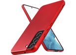Cadorabo Cover Per Samsung Galaxy S22 Cover Protettiva In Rosso Custodia Rigida Cover Per Telefono Cellulare