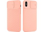 Custodia Cadorabo Per Apple Iphone Xr Custodia Protettiva In Tpu Rosa Custodia Cover Protezione Fotocamera