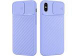 Custodia Cadorabo Per Apple Iphone Xr Custodia Protettiva In Tpu Viola Custodia Cover Fotocamera Protezione