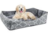 Intirilife Morbido Letto Per Animali Domestici Con Cuscino Interno Double-Face In Grigio-Blu - Dimensioni 45 X 35 Cm - Morbido Letto Rotondo Antiscivolo Per Cani Cuscino Per Gatti Comodo Divano Per Cani Divano Per Gatti