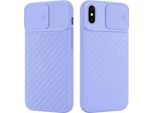 Custodia Cadorabo Per Apple Iphone Xs Max Custodia Protettiva In Tpu Viola Custodia Cover Fotocamera Protezione
