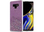 Cadorabo Custodia Per Samsung Galaxy Note 9 Custodia Protettiva In Viola Custodia Del Telefono Cellulare Tpu Custodia Glitter Cover Custodia Glitter