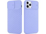 Custodia Cadorabo Per Apple Iphone 11 Pro Max Custodia Protettiva In Tpu Viola Custodia Cover Protezione Fotocamera