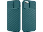 Custodia Cadorabo Per Apple Iphone 6 Plus / 6S Plus Custodia Protettiva In Tpu Verde Custodia Cover Fotocamera Protezione