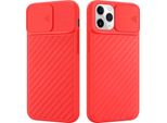 Custodia Cadorabo Per Apple Iphone 11 Pro Max Custodia Protettiva In Tpu Rosso Custodia Cover Fotocamera Protezione