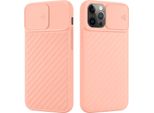 Custodia Cadorabo Per Apple Iphone 12 Pro Max Custodia Protettiva In Tpu Rosa Custodia Cover Fotocamera Protezione