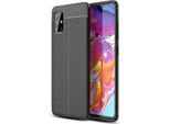 Cadorabo Cover Per Samsung Galaxy A51 4G / M40S Cover Protettiva In Nero Custodia Del Telefono Cellulare Custodia In Tpu Applicazione In Similcuoio