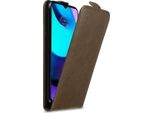 Cadorabo Cover Per Motorola Moto E20 / E30 / E40 Cover Protettiva In Marrone Flip Case Custodia Per Cellulare Case Cover