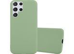 Custodia Cadorabo Per Samsung Galaxy S22 Ultra Custodia Protettiva In Verde Custodia Per Cellulare Tpu Custodia In Silicone Cover