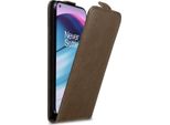 Custodia Cadorabo Per Oneplus Nord Ce 5G Cover Protettiva In Marrone Custodia Flip Per Telefono Cellulare Custodia Cover