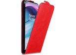 Custodia Cadorabo Per Oneplus Nord Ce 5G Custodia Protettiva In Rosso Custodia Flip Per Telefono Cellulare Custodia Cover