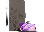 Cadorabo Cover Per Oneplus Nord Ce 5G Cover Protettiva In Grigio Cover Protettiva Cover Telefono Cellulare Cover Fiori Custodia Fiore