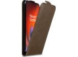 Cadorabo Cover Per Oneplus Nord 2 5G Cover Protettiva In Marrone Flip Case Custodia Del Telefono Cellulare Case Cover