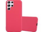 Cadorabo Custodia Per Samsung Galaxy S22 Ultra Custodia Protettiva In Rosso Custodia Per Cellulare Tpu Custodia In Silicone Cover