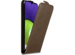 Cadorabo Cover Per Samsung Galaxy A22 4G / M22 / M32 4G Cover Protettiva In Marrone Flip Case Custodia Del Telefono Cellulare Cover