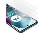 Cadorabo 3X Proteggi Schermo Blindato Per Motorola Moto G200 5G In Vetro Temperato Trasparente