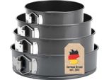 Intirilife Set Di 4 Teglie A Forma Di Molla Di Varie Dimensioni - Tortiera, Teglia Da Forno, Antiaderente, Fino A 230 Gradi, Teglia Per Torte