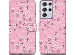 Cadorabo Custodia Protettiva Per Samsung Galaxy S21 Ultra Custodia Design Rosa Cellulare Custodia Protettiva Custodia Magnetica Custodia Cover