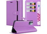 Cadorabo Cover Per Nokia G11 / G21 Cover Protettiva In Viola Custodia Per Cellulare Cover Chiusura Magnetica