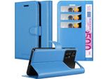 Cadorabo Custodia Per Xiaomi Poco M4 Pro 5G Custodia Protettiva In Blu Custodia Per Cellulare Custodia Cover Chiusura Magnetica