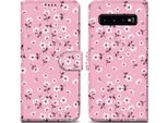 Cadorabo Custodia Protettiva Per Samsung Galaxy S10 Plus Custodia Design Rosa Telefono Cellulare Custodia Protettiva Custodia Magnetica Custodia Cover