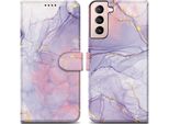 Cadorabo Custodia Protettiva Per Samsung Galaxy S22 Plus Custodia Design Viola Custodia Per Telefono Cellulare Custodia Protettiva Custodia Magnetica Custodia Cover