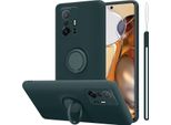 Custodia Cadorabo Per Xiaomi 11T / 11T Pro Custodia Protettiva In Verde Custodia Per Cellulare Tpu Custodia Cover