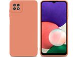 Cadorabo Cover Per Samsung Galaxy A22 5G Cover Protettiva In Tpu Arancione Custodia In Silicone Custodia Per Cellulare
