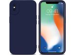 Custodia Cadorabo Per Apple Iphone X / Xs Custodia Protettiva In Tpu Blu Custodia In Silicone Custodia Per Telefono Cellulare