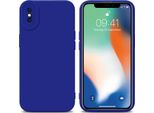 Custodia Cadorabo Per Apple Iphone Xs Max Custodia Protettiva In Tpu Blu Custodia In Silicone Custodia Per Telefono Cellulare