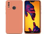 Cadorabo Cover Per Huawei P20 Lite 2018 / Nova 3E Cover Protettiva In Tpu Arancione Custodia In Silicone Custodia Per Telefono Cellulare