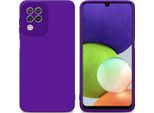 Cadorabo Cover Per Samsung Galaxy A22 4G Cover Protettiva In Silicone Tpu Viola Custodia Per Cellulare