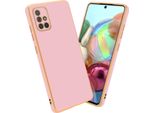 Cadorabo Custodia Protettiva Per Samsung Galaxy A51 4G / M40S Cover In Rosa Custodia Del Telefono Cellulare Tpu Silicone Fotocamera Protezione Caso