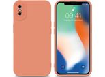Custodia Cadorabo Per Apple Iphone Xs Max Custodia Protettiva In Tpu Arancione Custodia In Silicone Custodia Per Telefono Cellulare