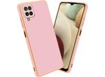 Cadorabo Custodia Protettiva Per Samsung Galaxy A12 / M12 In Rosa Custodia Del Telefono Cellulare Custodia In Silicone Tpu Fotocamera Protezione Caso