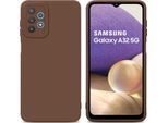 Cadorabo Cover Per Samsung Galaxy A32 5G Cover Protettiva In Tpu Marrone Custodia In Silicone Custodia Per Cellulare