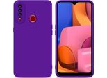 Cadorabo Cover Per Samsung Galaxy A20S Cover Protettiva In Silicone Tpu Viola Custodia Per Cellulare