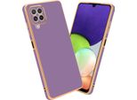 Cadorabo Custodia Protettiva Per Samsung Galaxy A22 4G Cover In Viola Custodia Del Telefono Cellulare Tpu Silicone Fotocamera Protezione Caso
