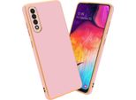 Cadorabo Custodia Protettiva Per Samsung Galaxy A50 4G / A50S / A30S Cover In Rosa Custodia Del Telefono Cellulare Tpu Silicone Fotocamera Protezione Caso